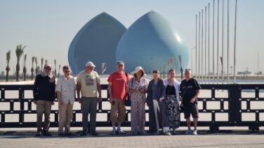 travels in group tours to Iraq near iraq martyrs monument.is it safe to travel to iraq