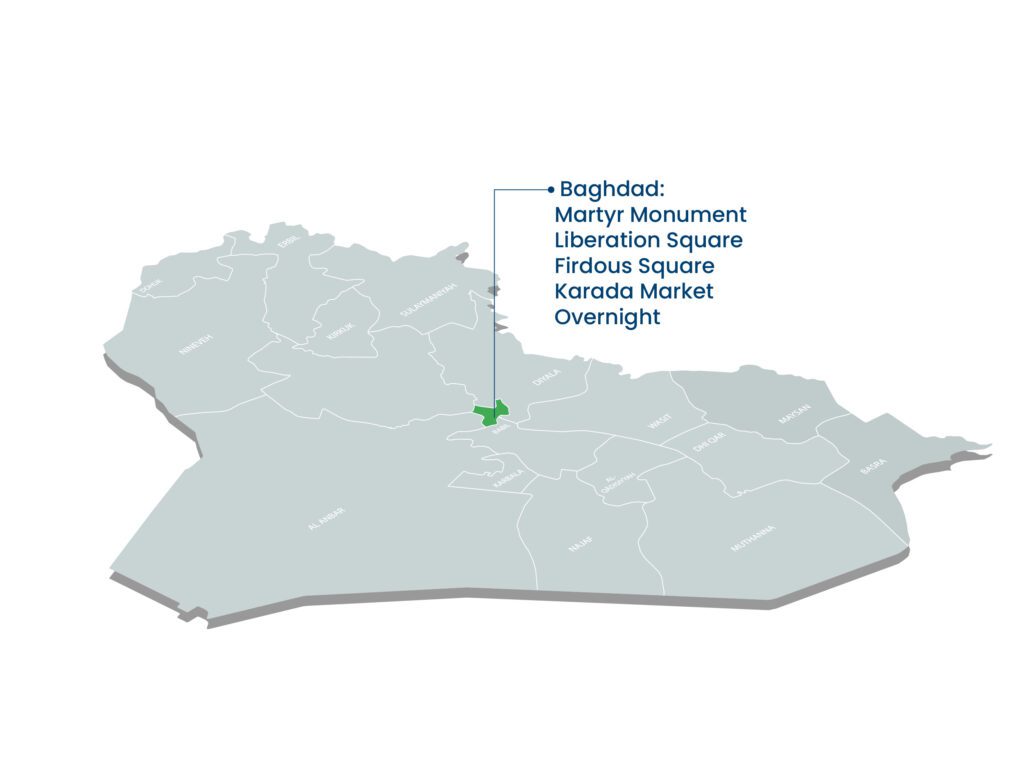 map of tour baghdad tour 2 18 3-Day Baghdad Iraq Tour Aknaf Alsawary